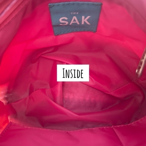 The Sak Crochet Multicolor Rainbow Small Bag Knitted Hobo Hippie Crossbody Purse - Picture 6 of 13